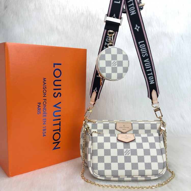 LOUİS VUİTTON MULTİ POCHETTE DAMİER AZUR ACCESSOİRES LİMİTED